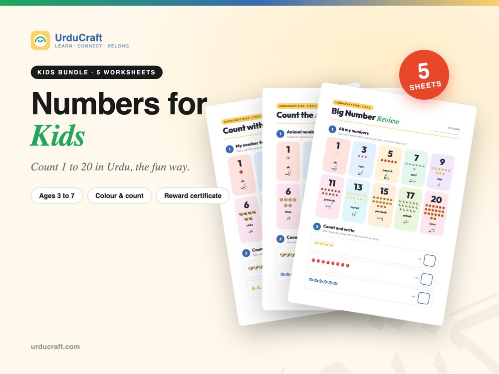 Numbers for Kids bundle cover